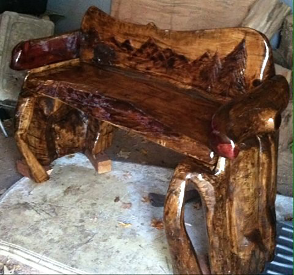 Chainsaw Carved Bench