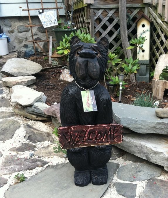 Welcome Bear Carving