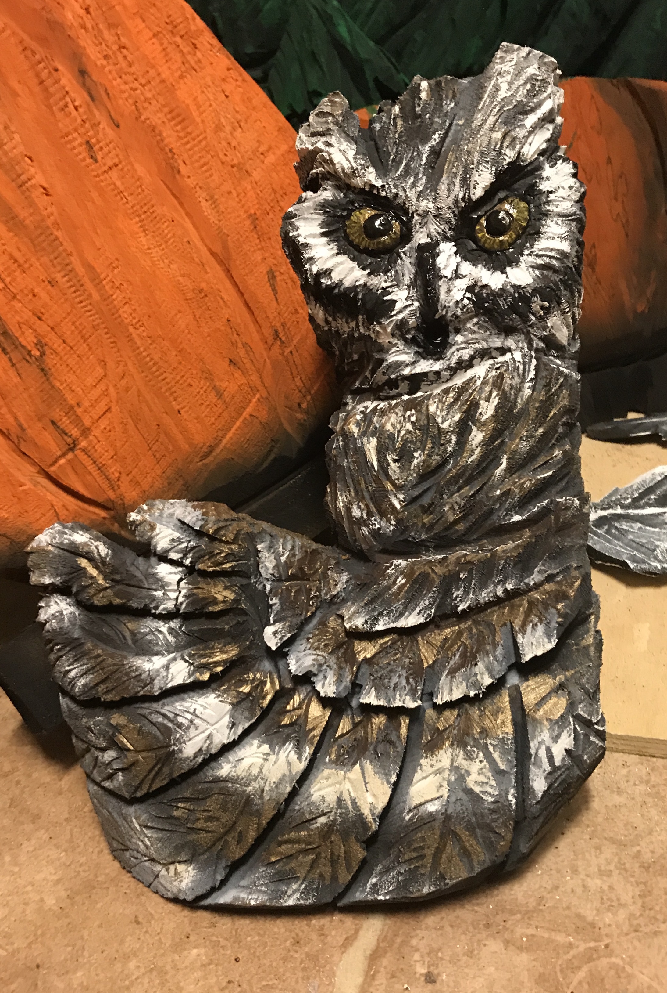 Chainsaw Art Owl
