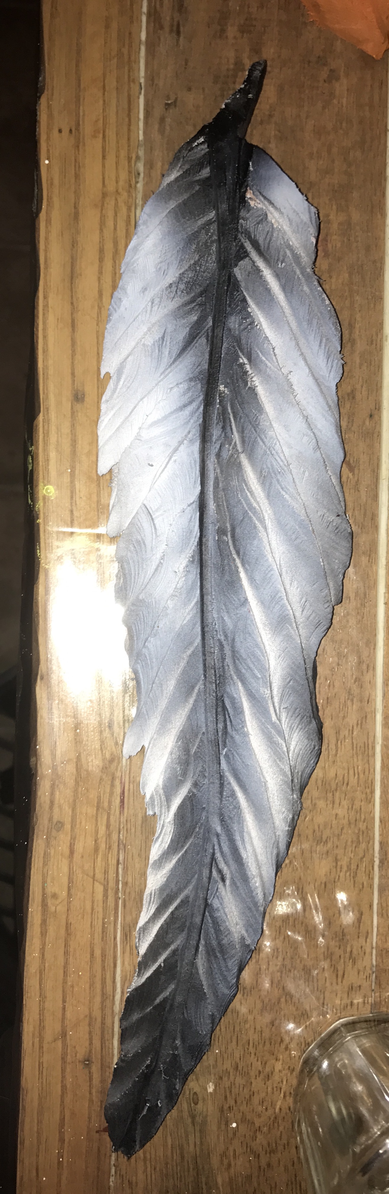 Chainsaw Carving Feather