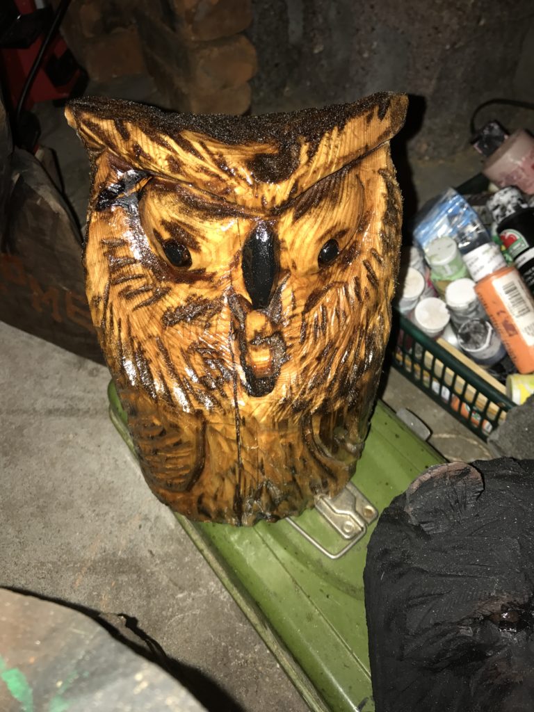 Chainsaw Art Owl Hudson Valley NY