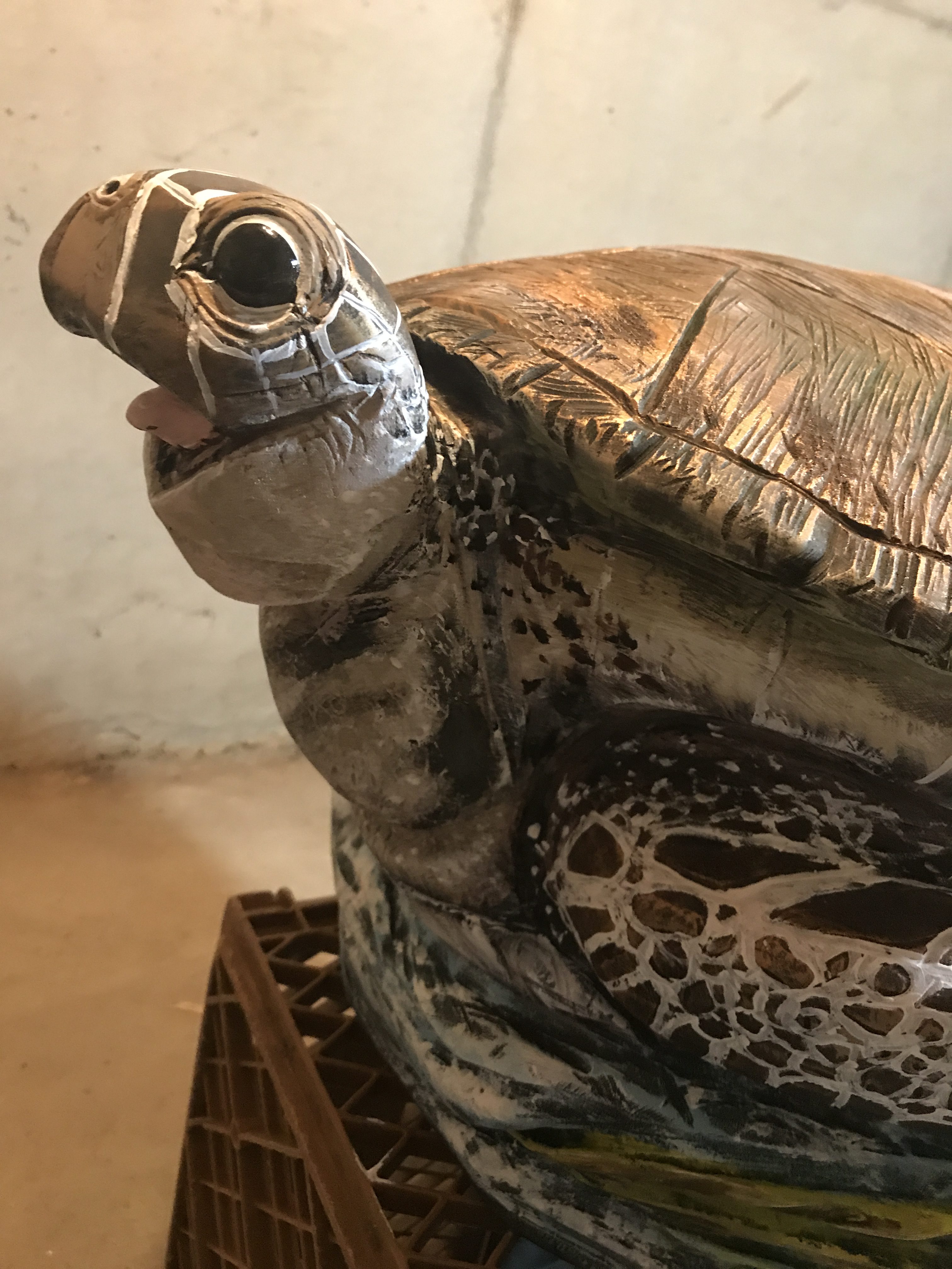Chainsaw Art Sea Turtle