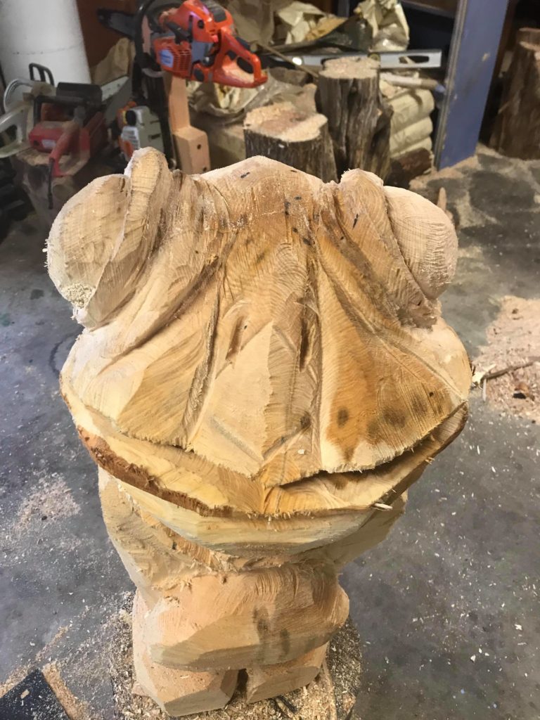 Chainsaw Artist Frog Hudson Valley NY